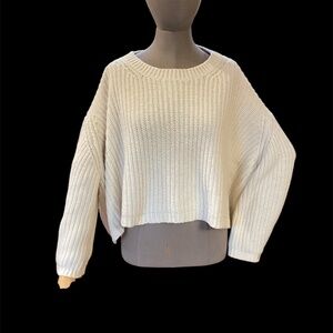 Moth (Anthropologie) Sweater, Cream, Yak blend, Size Medium